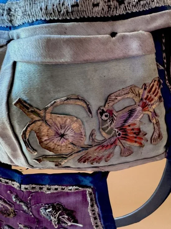 Antique Chinese Child’s Embroidered Tiger Hat Protective Festival Cap - Picture 7 of 16